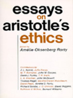 cover image of Essays on Aristotle's Ethics